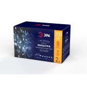 ENIN - WC ЭРА Гирлянда LED Мишура 3,9 м белый провод, холодный свет,  220V (24/576)