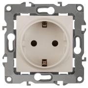 Розетка ЭРА Серия 12 12-2102-02 с заземлением 2P+E Schuko со шторками 16A-250В IP20 слоновая кость