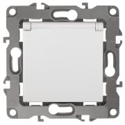 Розетка ЭРА Серия 12 12-2103-01 с заземлением 2P+E Schuko со шторками с крышкой 16A-250В IP20 белый