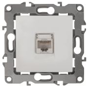 Розетка ЭРА Серия 12 12-3107-01 информационная RJ45 IP20 белый