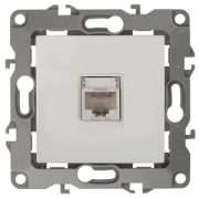 Розетка ЭРА Серия 12 12-3107-02 информационная RJ45 IP20 слоновая кость