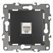 Розетка ЭРА Серия 12 12-3107-05 информационная RJ45 IP20 антрацит
