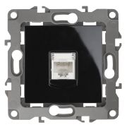 Розетка ЭРА Серия 12 12-3107-06 информационная RJ45 IP20 чёрный