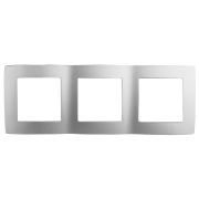 12-5003-03 ЭРА Рамка на 3 поста, Эра12, алюминий (15/150/2400)