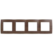 12-5004-10 ЭРА Рамка на 4 поста, Эра12, венге (10/100/2400)