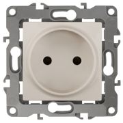 Розетка ЭРА Серия 12 12-2005-02 двойная без заземления 2P 16A-250В IP20 без м.лапок слоновая кость