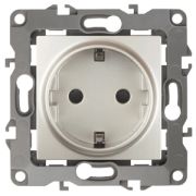 Розетка ЭРА Серия 12 12-2001-15 2P+E Schuko 16A-250В IP20 без м.лапок перламутр