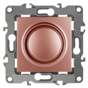 12-4101-14 ЭРА Светорегулятор поворотно-нажимной, 400ВА 230В, IP20, Эра12, медь (6/60/1500)