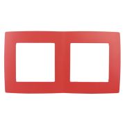 12-5002-23 ЭРА Рамка на 2 поста, Эра12, красный (10/100/2500)