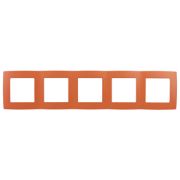12-5005-22 ЭРА Рамка на 5 постов, Эра12, оранжевый (10/100/1600)