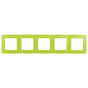 12-5005-26 ЭРА Рамка на 5 постов, Эра12, лайм (10/100/1600)