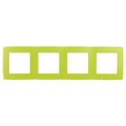 12-5004-26 ЭРА Рамка на 4 поста, Эра12, лайм (10/100/2000)