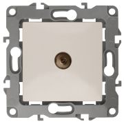 12-3102-02 ЭРА Розетка TV проходная, IP20, Эра12, слоновая кость (10/100/2100)