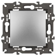 Выключатель ЭРА Elegance 14-1101-03 10АХ-250В IP20 алюминий