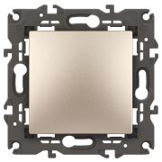 Выключатель ЭРА Elegance 14-1101-04 10АХ-250В IP20 шампань