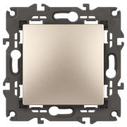 14-1103-04 ЭРА Переключатель, 10АХ-250В, IP20, Эра Elegance, шампань (10/100/3000)