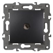 Розетка ЭРА Elegance 14-3102-05 TV проходная IP20 антрацит