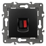 Розетка ЭРА Elegance 14-3111-05 аудио IP20 антрацит