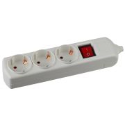 Колодка для удлинителя K-3es «ЭРА» 3гн, с/з, с выкл.  (10/40/120)