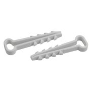 Хомут дюбельный ЭРА DXP-5-10-w-100 для плоского кабеля 5-10мм белый 100шт