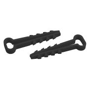 Дюбель хомут ЭРА DXP-5-10-b-10 для плоского кабеля 5-10 мм черный 10шт