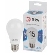 ЭРА LED STD A60-15W-840-E27 груша нейтральный белый свет (10/100/1500)