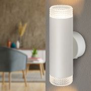 Светильник настенный ЭРА WL50 WH/TR под лампу MR16 GU10 белый/прозрачный