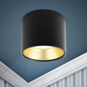 Светильник накладной ЭРА OL8 GX53 BK/GD под лампу GX53 черный/золото