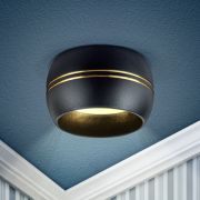 Светильник накладной ЭРА OL13 GX53 BK/GD под лампу GX53 черный/золото