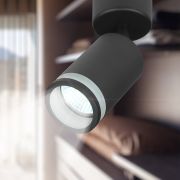 Светильник настенно-потолочный спот ЭРА OL23 BK под лампу MR16 GU10 поворотный черный