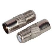 Переходник ЭРА SIMPLE гнездо F-штекер TV упаковка 100 шт.