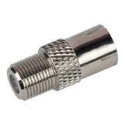 Переходник ЭРА SIMPLE гнездо F-гнездо TV упаковка 100 шт.