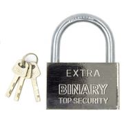 Замок навесной металлический EXTRA BINARY 90 мм 6/тридцать шесть