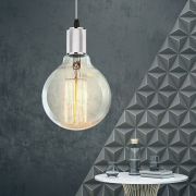 Светильник подвесной ЭРА PL13 E27 - 5 CH под лампу E27 провод 1 м хром