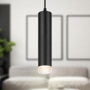 Светильник подвесной ЭРА PL18 BK/CL под лампу MR16 GU10 черный/прозрачный