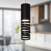 Светильник подвесной (подвес) ЭРА PL22 BK MR16 GU10 потолочный цилиндр черный