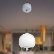 Светильник подвесной ЭРА PL32 WH/CH под лампу MR16 GU10 белый/хром