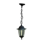 Садово-парковый светильник ЭРА НСУ 06-60-001 черный 6 гранный подвесной IP44 Е27 max60Вт