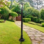 Садово-парковый светильник ЭРА «Валенсия 3» НТУ 07-40-004 черный 6-гранный напольный IP44 Е27 max 60Вт