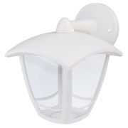 Садово-парковый светильник ЭРА «Дели 2» НБУ 07-40-002 белый 4-гранный настенный IP44 Е27 max60Вт