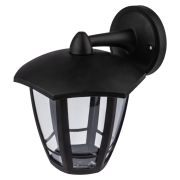 Садово-парковый светильник ЭРА «Дели 3» ДБУ 07-8-006 черный 6-гранный настенный IP44 светодиодный 8Вт 3000K