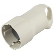 R3-W ЭРА Розетка кабельная c/з 16A с кольцом непрямой ввод белая (10/200)*