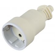 R4-W ЭРА Розетка кабельная c/з 16A прямой ввод белая (10/200)*