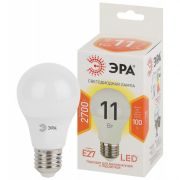 ЭРА LED STD A60-11W-827-E27 груша теплый белый свет (10/100/2000)