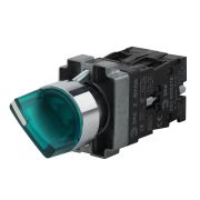 Переключатель ЭРА BSW90-BK-2-K06E LAY5-BK2365 2 положения зеленый