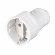 Штепсельное гнездо «UNIVersal» с/з белое 16А 250В (еврослот) А-102 20/200