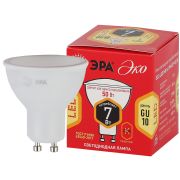 Лампа светодиодная ЭРА RED LINE ECO LED MR16-7W-827-GU10 7Вт софит теплый белый свет GU10