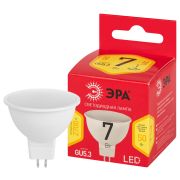 Лампа светодиодная ЭРА RED LINE LED MR16-7W-827-GU5.3 R 7Вт софит теплый белый свет GU5.3