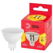 Лампа светодиодная ЭРА RED LINE LED MR16-11W-827-GU5.3 R 11Вт софит теплый белый свет GU5.3