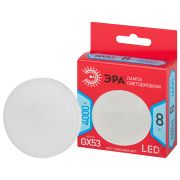Лампа светодиодная ЭРА RED LINE LED GX-8W-840-GX53 R 8Вт таблетка нейтральный белый свет GX53